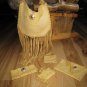 CUSTOM WESTERN LEATHER PURSE WITH MATCHING ACCESSORIES