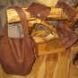 CUSTOM LEATHER TOTE PURSE WITH MATCHING ACCESSORIES