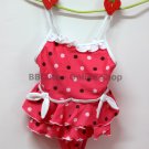 B10001 Baby Cute Pink Dot-Pattern Swimming Suit