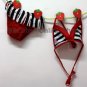 B10008 Baby Cute Red/Black with Strips Mini Bikini