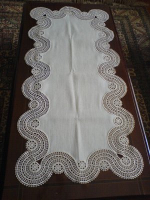 lace fabric processed