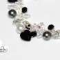 Black And White Sterling Silver Swarovski Bracelet