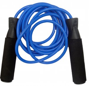Pro Impact 9' Jump Rope - Blue Nylon Rope with Foam handles