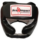 Pro Impact Genuine Leather Boxing MMA Headgear and Cheek Protector (X-Large)