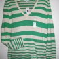 NWT GAP WOMEN STRIPED V SWEATER SPR/SUMM '10 M&L $44.50