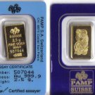2.5 gram pamp suisse gold bullion Brand New