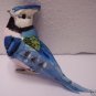 Artificial BLUE JAY WITH SEQUINS AND CLIP - 4" #131