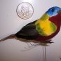 Lot of 2 PAINTED BUNTINGS Artificial Birds  Floral #008