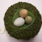 #115- NEW! Georgeous MOSS  Artificial Bird Nest - 5"