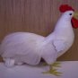 NEW!  Mushroom/Feather White Rooster - Bird *803