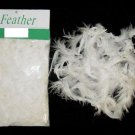 1 Package of white chicken feathers