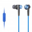 Sony MDRXB50AP Extra Bass Earbud Headset with mic for phone call, Blue