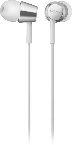 Sony Earbuds, in-Ear Headphones and Volume Control, Built-in Mic Earphones, White(MDREX155AP/W)