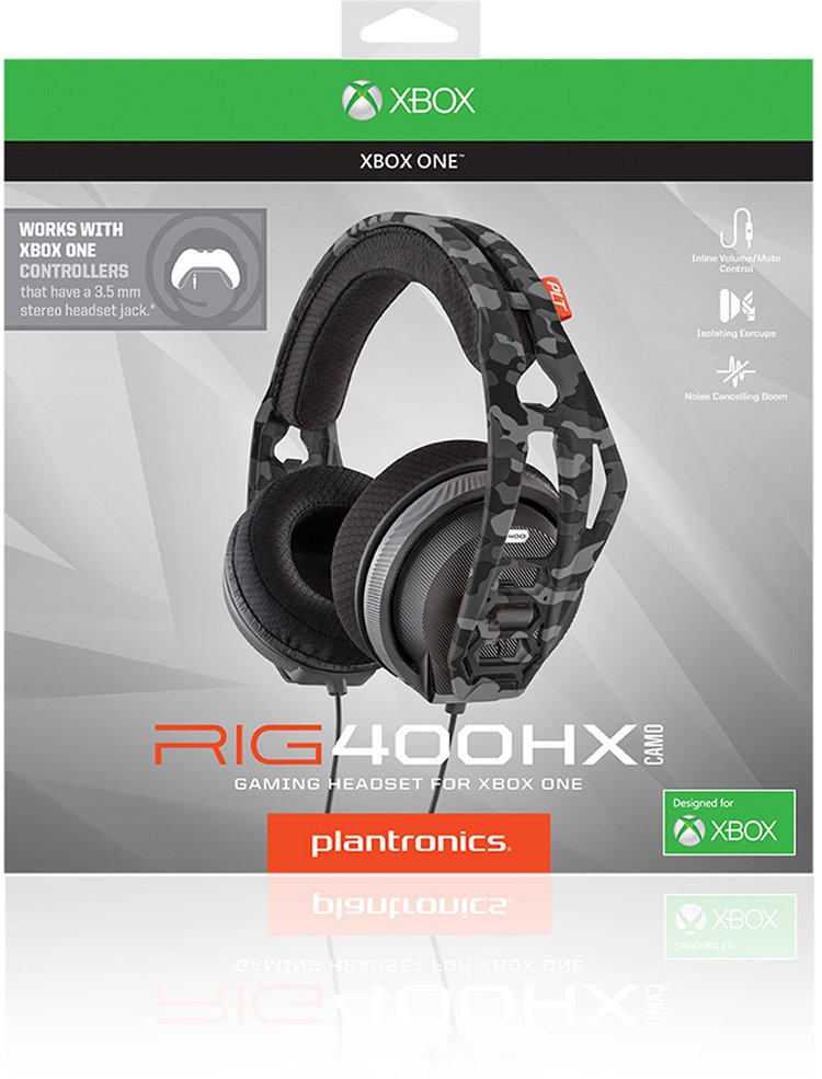 Plantronics RIG 400HX (Camo) Gaming Headset for Xbox One