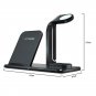 Portable 3-in-1 Wireless Charger Fast Charging Stand for iWatch for iPhone for Airpods