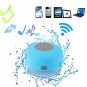 Water-Proof Bluetooth Voltstech Shower Loudspeaker with Built-in Mic and suction cup - Blue