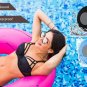 Water-Proof Bluetooth Voltstech Shower Wireless Speaker with Built-in Mic and suction cup - Black