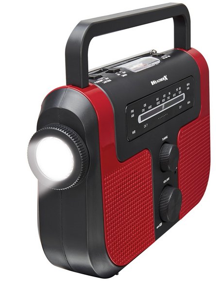 Weather X WR383R AM/FM/Weather Radio with Flashlight