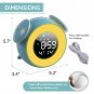 Kids Alarm Clock, 5â Screen 7 Color Night Light Digital LED Clock, Wakeup Sunset Simulation,