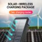 Portable Wireless Charging Power Bank Solar Powered 26800mAh Outdoor Charger