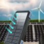 Portable Wireless Charging Power Bank Solar Powered 26800mAh Outdoor Charger