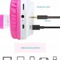 Cat Ear Colorful Light Up Bluetooth Headphones, Noise-Cancelling Folding - Pink