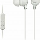 Genuine Sony MDR-EX14AP Headset Ear Bud Headphones with Mic - WHT