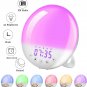 Sunrise Alarm Clock Wake-up 7-color Light simulation Sleep Aid with FM Radio