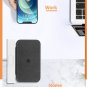 Compact Alarm Clock with Foldable Wireless Charging Pad, Night Light, USB port