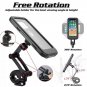 Universal Waterproof Bike Mount Cellphone Holder for Motorcycles 360&Acirc;&deg; Adjustable