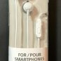 New & Sealed! Genuine Sony MDR-EX14AP Headset Ear Bud Headphones with Mic - WHT