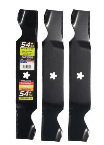 MaxPower 54-in Deck Standard Mower Blade for Riding Mower/Tractors (3 Blades)