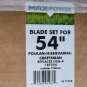 MaxPower 54-in Deck Standard Mower Blade for Riding Mower/Tractors (3 Blades)