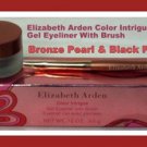 Elizabeth Arden Color Intrigue Gel Eyeliner with Brush Bronze Pearl - 3.5g NIB