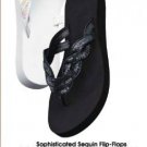 Sophisticated Sequin Flip Flops