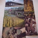 Glossy JAPAN Postcards (6) - Japanese Gods - Thunder Wind Senju - and Buildings