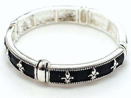 ROYAL FRENCH FLEUR DE LIS NEW ORLEANS BANGLE BRACELET