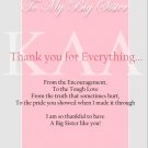 Big Sister, Thank You