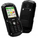 UNLOCKED CELL PHONE BAR DUAL SIM WATERPROOF & SHOCK 2 '' DISPLAY PLUM RAM BLACK