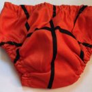 basketball Infant diaper cover  & pacifier clip  0-6 mths NEW