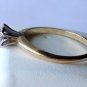 14K solid gold Starfire diamond ring 2.5mm size 5.5 used