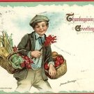 F BRUNDAGE THANKSGIVING GREETINGS A/S 1912  POSTCARD