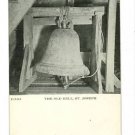 SANTA FE NEW MEXICO NM OLD BELL ST JOSEPH 1908 POSTCARD
