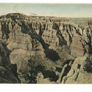 Coyote Canyon Badlands SD Hand-Colored Postcard 1947