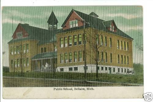 BELLAIRE MI MICHIGAN PUBLIC SCHOOL POSTCARD