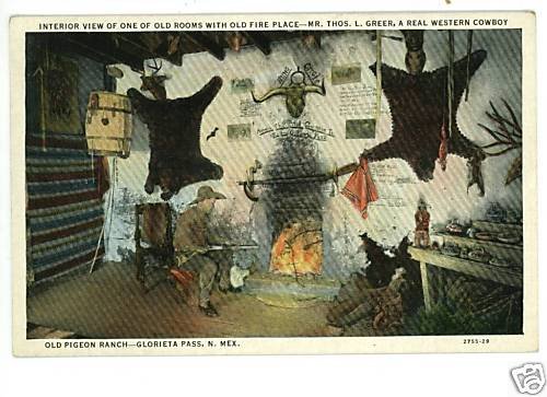 GLORIETA PASS NEW MEXICO NM PIGEON RANCH POSTCARD