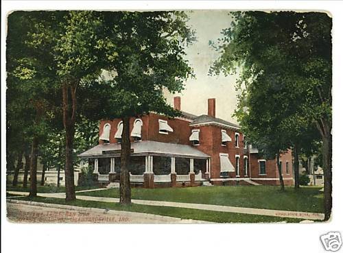 CRAWFORDSVILLE IN BEN HUR OFFICE SUPREME TAIBE POSTCARD