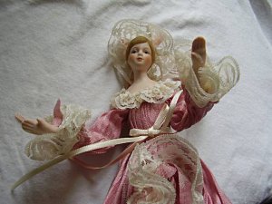 Bone China Doll Fabric Dress Tender Heart Treasures Ltd.