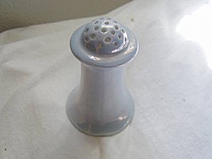 Blue Opalescent Salt Shaker Victoria Czecho-Slovakia