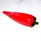 Red Chili Pepper Blown Glass Paperweight Art Glass Item